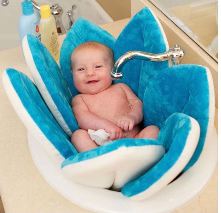 Foldable Flower Blooming Bath Tub, Baby Play Bath Sunflower Cushion Mat, Folding Non Slip Baby Bath Pad, Flower Shape Mat Sofa Seat Foldable Flower Blooming Bath Tub, Baby Play Bath Sunflower Cushion Mat, Folding Non Slip Baby Bath Pad, Flower Shape Mat Sofa Seat